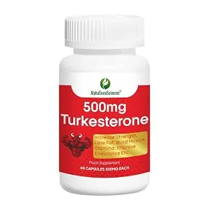 AlphaStateSciences Pure Ajuga Turkesterone 500mg: Elevate Your Performance with 60 Capsules Standardized to 10% Turkesterone - heroine