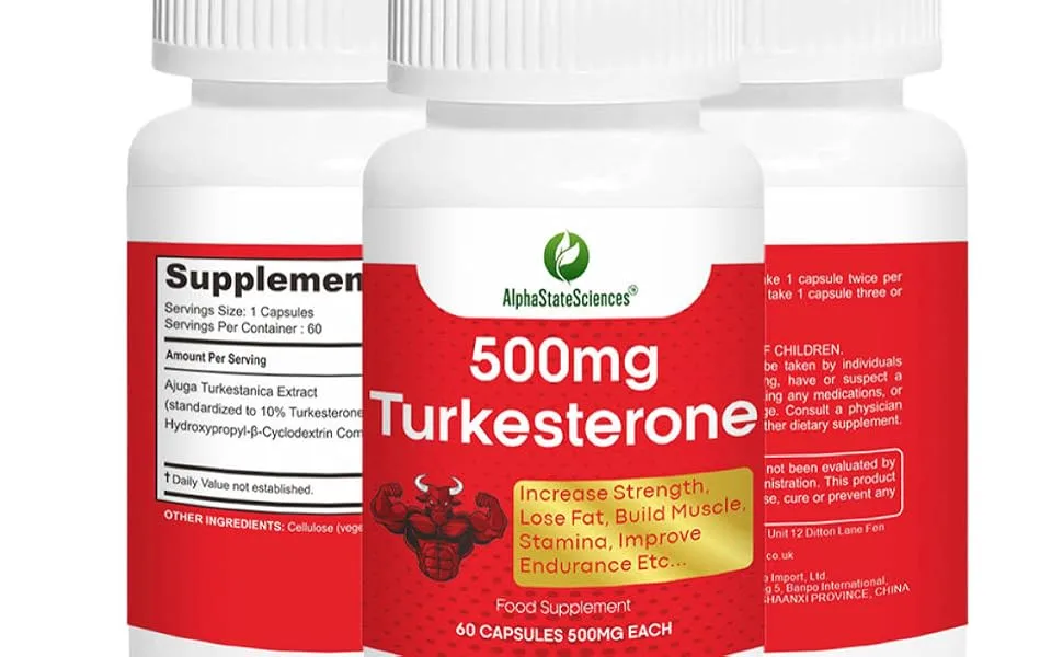 AlphaStateSciences Pure Ajuga Turkesterone 500mg: Elevate Your Performance with 60 Capsules Standardized to 10% Turkesterone - product information 1