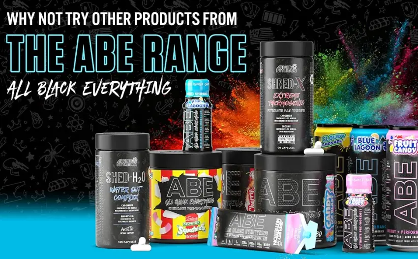 Applied Nutrition ABE Pre Workout - All Black Everything Pre Workout Powder Energy & Physical Performance with Citrulline Creatine Beta Alanine (375g - 30 Servings) (Candy Ice Blast) - ABE range A+ updated