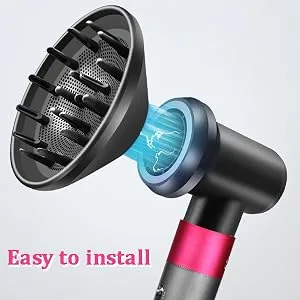 Diffuser and Adaptor Compatible with Dyson Airwrap Styler Attachments Airwrap Styler Converting Hairdryerr Combo Accessories Gifts for Women - 1 x Adaptor 1 x Diffuser for curly hair