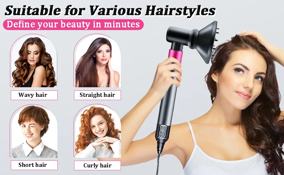 Diffuser and Adaptor Compatible with Dyson Airwrap Styler Attachments Airwrap Styler Converting Hairdryerr Combo Accessories Gifts for Women - Diffusers and adapters for Dyson hairdryers are suitable for a wide range of hairstyles