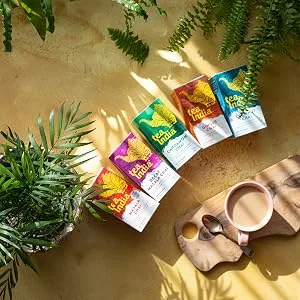 Tea India Decaf Masala Chai Biodegradable Teabags 4 x 40 (160 Teabags total) Rainforest Alliance Certified Chai Tea - Chai tea bags