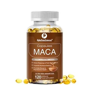 Premium Blend - Maca Root 6000mg Ashwaghanda 500mg and More - Energize Boost Vatality and Enhance Well Being 120 Capsules - 2months Supply - Maca