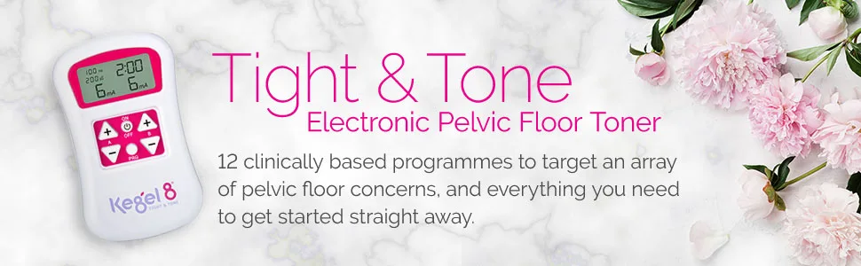 Kegel8 Tight & Tone Electronic Pelvic Toner Electronic Pelvic Toner Strengthens Weak Pelvic Floor Muscles Automatically With Targeted Exercises - Header