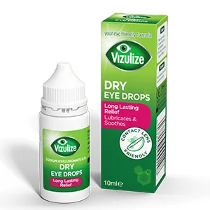 Vizulize Dry Eyes Eye Drops 10ml - Long Lasting Relief Moisturizes & Soothes Dry Eyes Single - Vizulize Dry Eye Drops Product Image