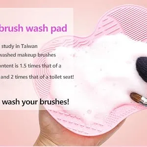 Make-up Brush cleaner made Of Silicone/Multiple Rugged Patterns and Has Strong suctions Size : Small | Colour : Turquoise  - product information 6