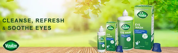 Vizulize Multi Action Eye Wash - Vizulize eye wash banner