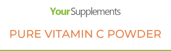 Vitamin C Powder 100g - Ascorbic Acid | 100% Pure British Pharmaceutical Grade | Non-GMO | Scoop Included 100 g (Pack of 1) - Company Logo Your Supplements