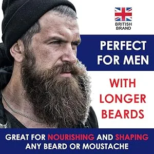 Beard Balm - Premium Quality Conditioning Butter For Creating Beard Styles Goatees Sideburns + Moustaches Extra Large 60ml Tub - beard cream to nourish beard care