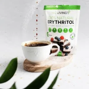 100% Natural Erythritol 3 Kg - Zero Calories Sugar Replacement (1 x 2kg Bag + 1 x 1kg Bag) - Erythritol