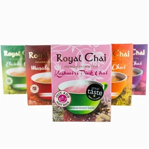 Royal Chai Premium Instant Tea Masala sweetened 220g x 4 - Royal Chai Range Sachets