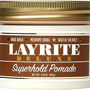 Layrite Superhold Pomade 42g | High Hold | Water Soluble | Medium Shine - product information 2