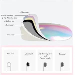 Aurora Chrome Nail Polish Powder - product information 4