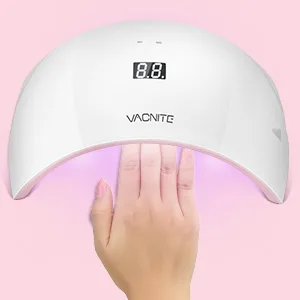 Vacnite Nail lamp 24W LED UV Nail Dryer Curing Lamp with 30S/60S Timer Setting and Automatic Sensor LCD for Fingernail & Toenail Gels Small - product information 3