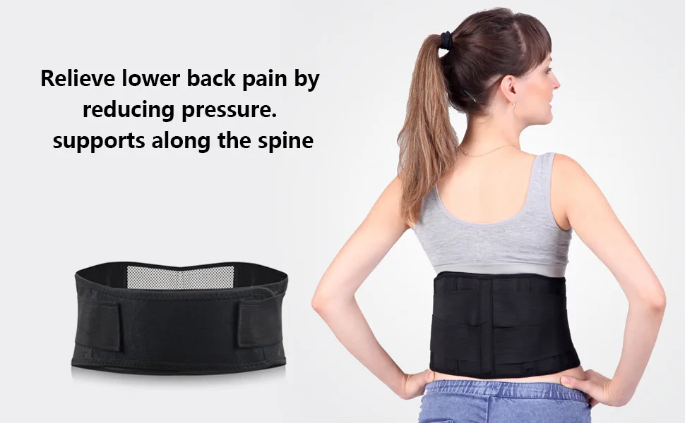Magnetic Self Heat Lower Back Brace Belt Lumbar Support Pain Relief - product information 6