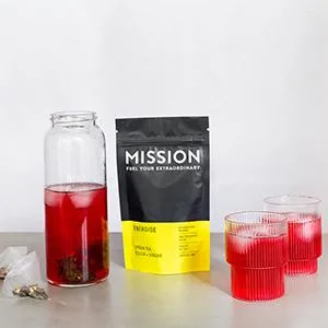 Perform Tea (10 Tea Bags) | Yerba Mate Tea with Lemongrass & Mint | Pyramid Tea Bags 10 Count (Pack of 1) - Mission Tea