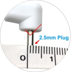4 Pieces Replacement TENS Lead Wires 2.5mm Plug to 3.5 mm Snap Replace Cable Lead Wires for TENS Muscle Nerve Stimulators - product information 4