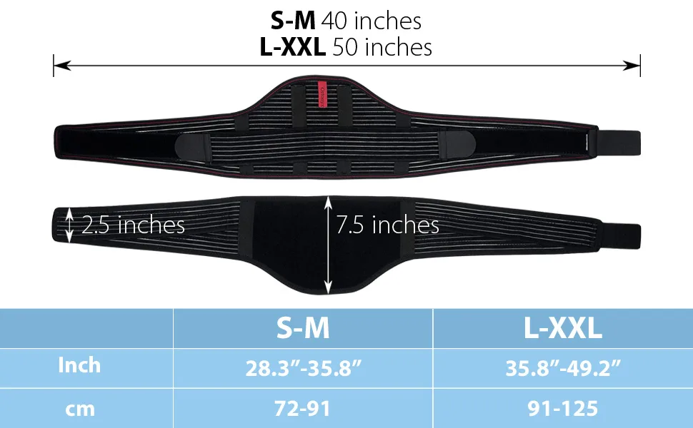 ORTONYX Maternity Support Belt - Back Pelvic Hip Abdomen Sciatica Pain Relief - Pregnancy Brace - L-XXL Black - product information 7
