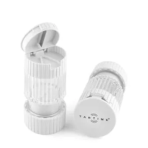 3 in 1 Pill Cutter for Small Pills Pill Crusher for Tablets & Pill Box - Perfect Pill Splitter for Small Pills - Tablet Crusher for Pills - Compact and Portable - pill tablet grinder crusher splitter divider cutter storer storage tabtime travel pillmaster 2