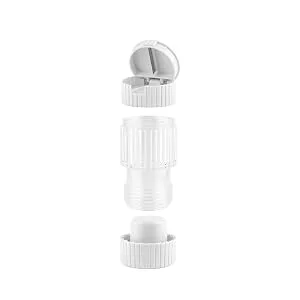 3 in 1 Pill Cutter for Small Pills Pill Crusher for Tablets & Pill Box - Perfect Pill Splitter for Small Pills - Tablet Crusher for Pills - Compact and Portable - pills tablets medicine cutter crusher splitter divider storage pill box tabtime travel