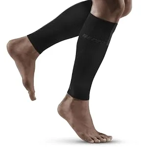 CEP - ULTRALIGHT COMPRESSION CALF SLEEVES for men | Calf sleeves with compression V Lime/Light Grey - product information 2
