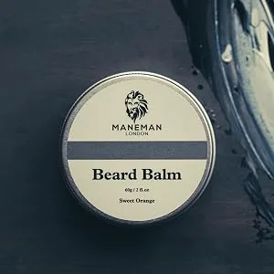 Maneman London Beard Grooming Kit for Men - 7 Piece Gift set shampoo oil softens itch free relief - Beard Balm