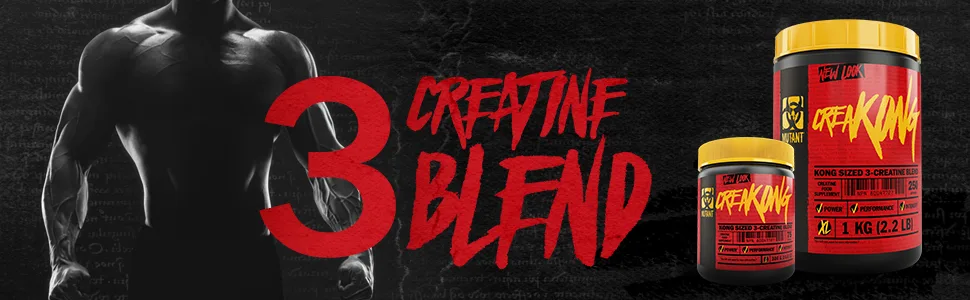 MUTANT CREAKONG Creatine Supplement and Workout Boost Absorption Accelerator with No Fillers 300g (0.66 lb) - MUTANT CREATINE, BEST CREATINE, PURE CREATINE, CREAPURE