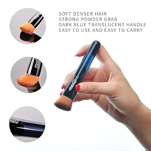 MSQ Liquid Foundation Brush Face Brush Make up Brush with Synthetic Dense Bristles for Blending Liquid Cream Concealer Premium (Blue) - product information 4