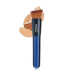 MSQ Liquid Foundation Brush Face Brush Make up Brush with Synthetic Dense Bristles for Blending Liquid Cream Concealer Premium (Blue) - product information 7