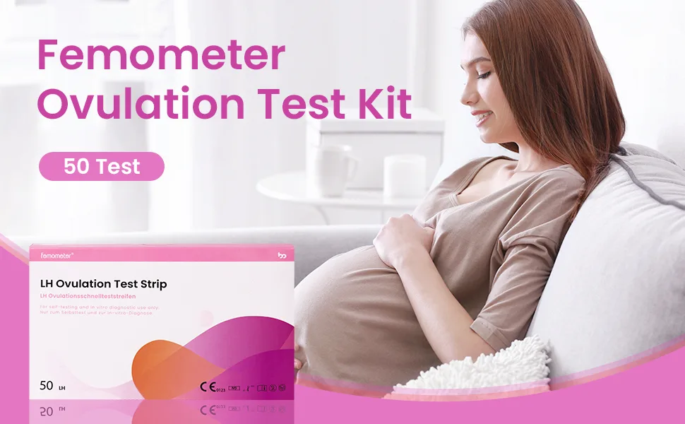 Femometer Ovulation Test Strips 50 LH Testing Sticks Sensitive Fertility Predictor Kit Record Accurate Results with Femometer App Lh50 - product information 2