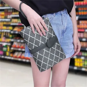 Baby Changing Mat Portable Travel Changing Mat Waterproof Folding Nappy Change Mat 70 x 50cm Grey - changing mat portable