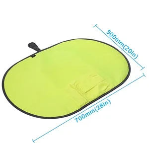 Baby Changing Mat Portable Travel Changing Mat Waterproof Folding Nappy Change Mat 70 x 50cm Grey - unfolded changing mat
