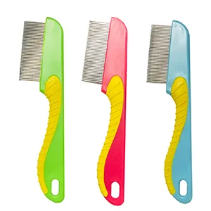 1 Piece Long Handle Nitty Hair Nit Comb Remove Head Lice and Eggs Metal Hair Nit Comb for Pets Adults and Kids - product information 2