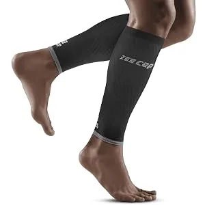 CEP - ULTRALIGHT COMPRESSION CALF SLEEVES for men | Calf sleeves with compression XL Black/Light Grey - product information 2