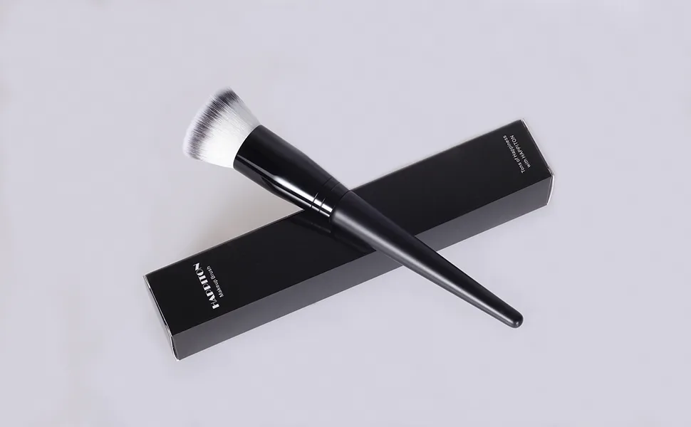 Makeup Brush Foundation Brush Kabuki Flat Top Face Brushes for Liquid Cream or Flawless Powder Buffing Stippling Concealer Flattop Foundation Brush - 0263