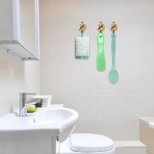 QiCheng&LYS Shower Brush Back Scrubber Hand Shower Brush Long Handle Bath Brush Long Handle Shoe Brush Laundry Brush Board Brush (Blue and 2PCS) - QiCheng&LYS