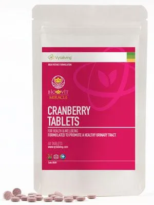 VYTALIVING Biovit Cranberry Tablets - Urinary Tract Infection Treatment - Cranberry Supplement - High Strength - Immunity Booster | 60 Tablets - Cranberry Tablets