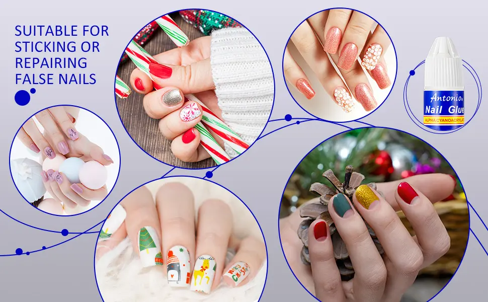 6 Pieces Nail Glue Quick Nail Tip Glue Beauty False Nail Adhesive for Stick or Repair Artificial Nails - product information 7