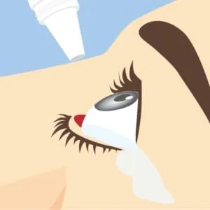 EziDrops - Eye Drop Dispenser Aid - Easy Eye Drop Applicator - Safe & Easy Vision Care (Red) - Easy to help others