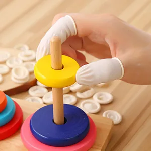 Rainmae Finger Cot 500PCS Latex Anti-Static Finger Cover Protector Finger Tip Rubber Protect Keeping Dressing Dry and Clean - thumb cover protector