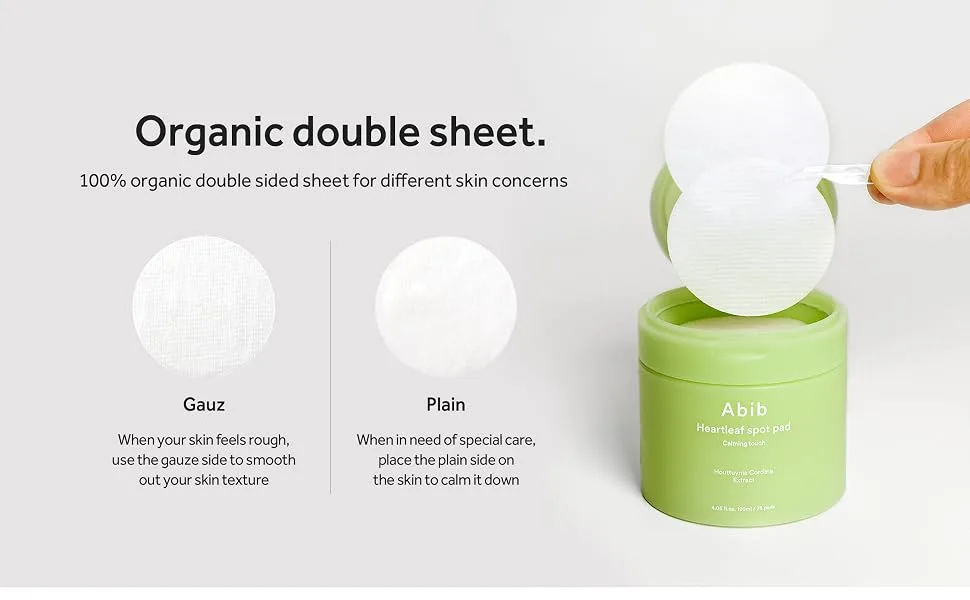Abib Heartleaf Spot pad Calming touch (75 pads) - calmingtouch_970600_doublesheet
