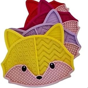 Silicone Brush Cleaner Make Up Brushes Cleaning Pad Style : Fox | Colour : Pink  - all colours