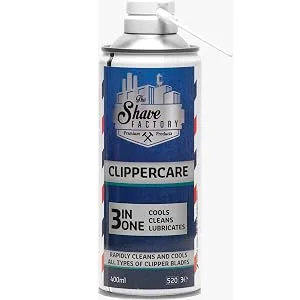 The Shave Factory Clipper Spray 3in1 Clippercare for Barbers - Professional-Grade Lubrication Cooling and Cleaning Solution for Optimal Clipper Performance - product information 3