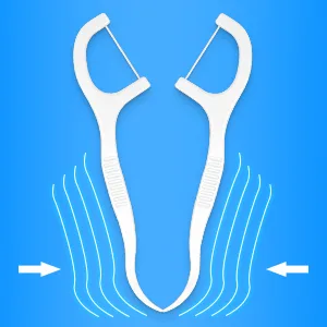 Floss Sticks Dental Floss Picks Complete Clean 2 in 1 Dental Toothpick Polyethylene Resistant Dental(100Pcs) - dental floss