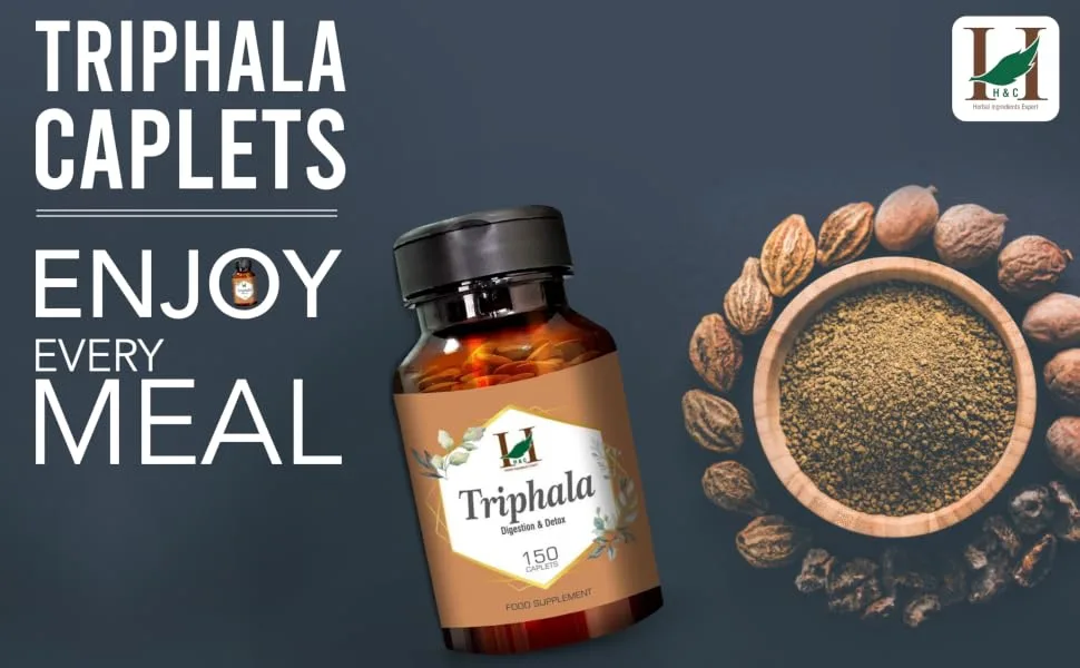 H&C Triphala Supplements (750mg Caplets) - B08JM51K3Z - H&C - Triphala Caplets SPN-FOR1