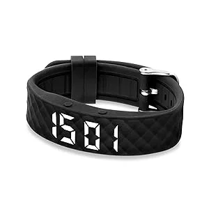 TabTime Vibrating Alarm Reminder Watch (Black - Small) - with up to 10 Personal Alarms or Reminders per Day Black Small - Watch pill alarm tablet vibrating medication reminder alarm vibration