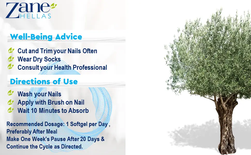 Zane Hellas FunguCept Complete. Nail Solution for Discolored Thickened and Crumbled Nails Visible Results in 4 Weeks.0.33 oz -10ml and 60 Softgels. - Antifungal Treatment