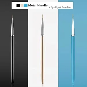 3Pcs Nail Art Brushes Fine Liner Nail Art Design Tools for DIY Nail Painting Drawing(7/9/11mm) - product information 6