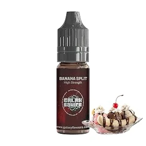 Banana Split High Strength Flavouring - 230+ Flavours - Galaxy Food Flavours - 10ml Bottle - Banana Split Image