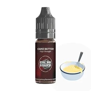 Cake Batter High Strength Flavouring - 230+ Flavours - Galaxy Food Flavours - 10ml Bottle - Cake Batter Image